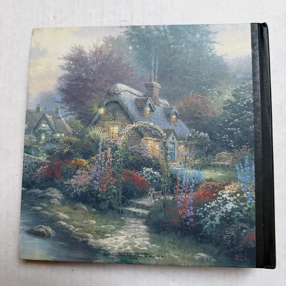 Thomas Kinkade Photo Album 2003 Lamplight Bridge 200 Count Album Hard Cover